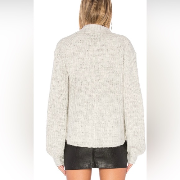 Pam & Gela boxy sweater cardigan with heart patch - Picture 4 of 6